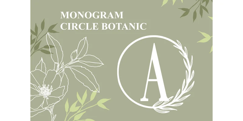 Monogram Circle Botanic Font by mantrasangar.supply by mantrasangar.supply — Decorative Font