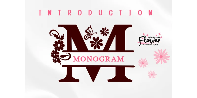 Monogram Flower Font by PraewDesigns by PraewDesigns — Decorative Font