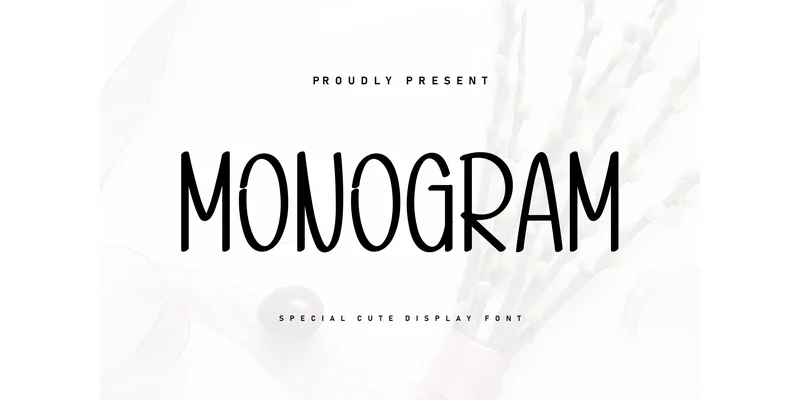 Monogram Font by KC Production — Display Font