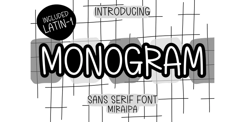 Monogram Font by miraipa — Sans Serif Font