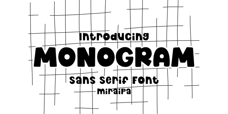 Monogram Font by miraipa — Sans Serif Font