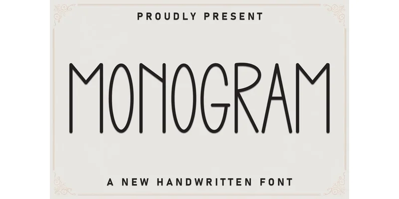 Monogram Font by Robbots stores — Sans Serif Font