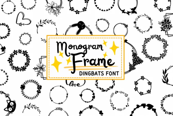 Monogram Frame by PraewDesigns — Dingbats Font