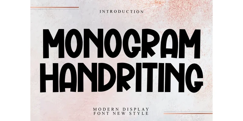 Monogram Handriting Font by Inermedia STUDIO — Display Font