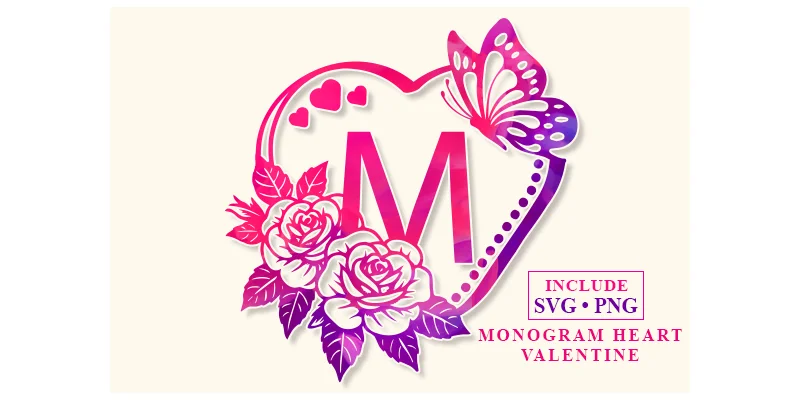 Monogram Heart Valentine Font by utopiabrand19 by utopiabrand19 — Decorative Font