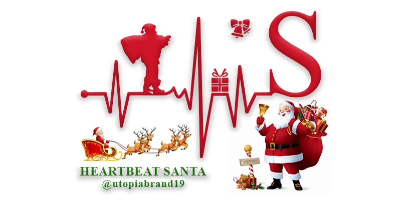 Monogram Heartbeat Santa Font by utopiabrand19 by utopiabrand19 — Decorative Font