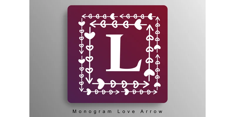 Monogram Love Arrow Font by Bold Point by Bold Point — Decorative Font