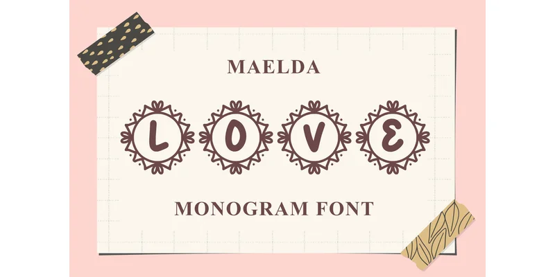 Monogram Maelda Font by mantrasangar.supply by mantrasangar.supply — Decorative Font