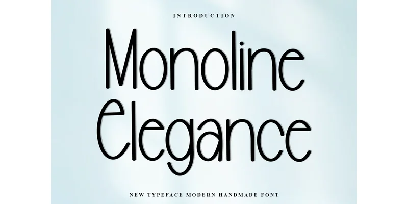 Monoline Elegance Font by PiPi Creative — Sans Serif Font