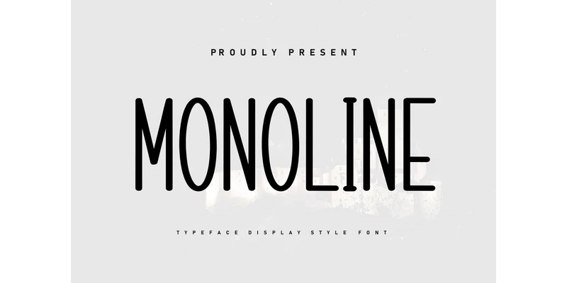 Monoline Font by KC Production — Display Font