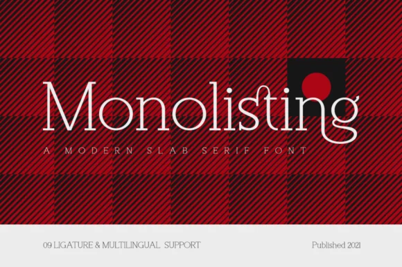 Monolisting by RockboyStudio — Slab Serif Font
