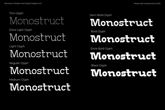 Monostruct by Muksal Creative — Slab Serif Font — thumbnail 3