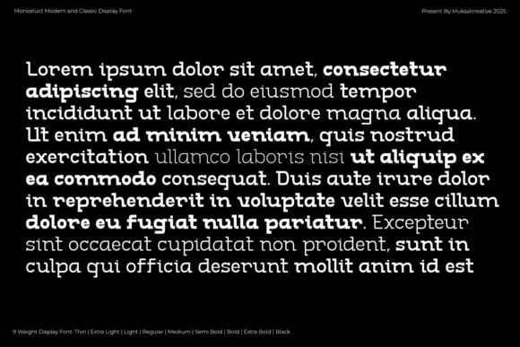 Monostruct by Muksal Creative — Slab Serif Font — thumbnail 7