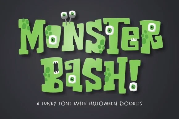 Monster Bash by Denise Chandler — Slab Serif Font