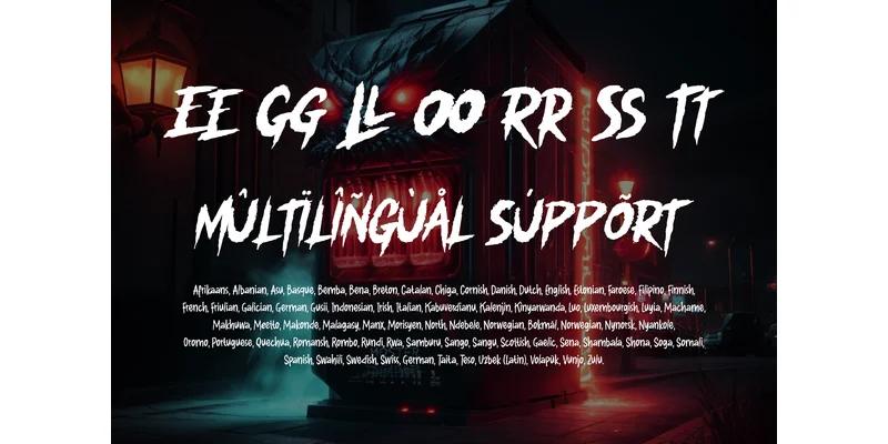 Monster Chiller Font by horrorfont — Display Font — thumbnail 4