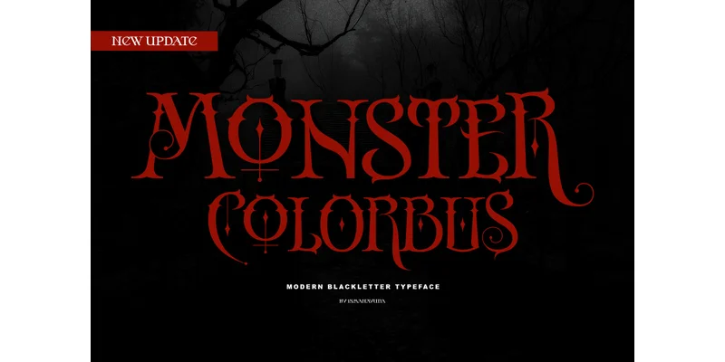 Monster Colorbus Font by ismanayuda by ismanayuda — Blackletter Font