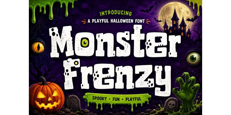 Monster Frenzy Font by BILLI — Display Font