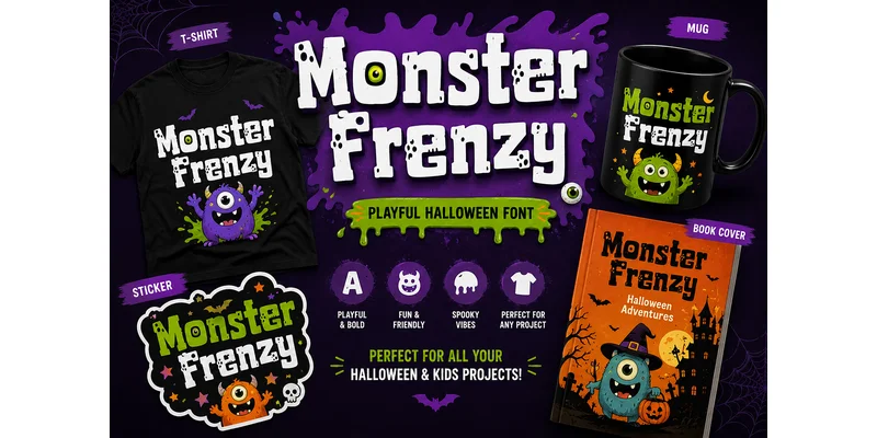 Monster Frenzy Font by BILLI — Display Font — thumbnail 3