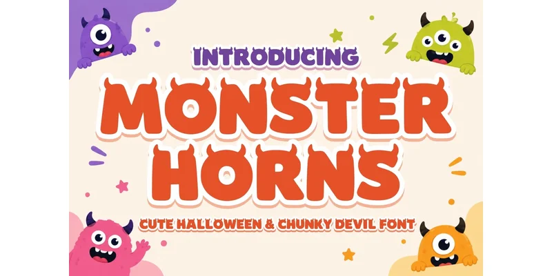 Monster Horns Font by Soho Studio — Display Font