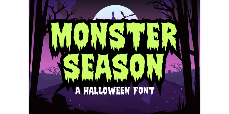 Monster Season Font by Dreamink (7ntypes) — Display Font