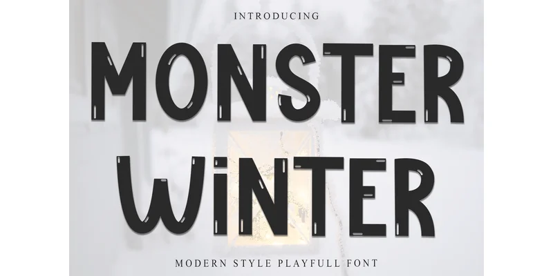 Monster Winter Font by Inermedia STUDIO — Display Font