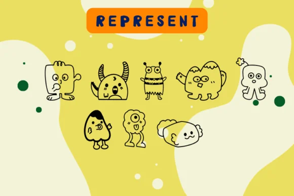 Monster2 by danita.kukkai — Dingbats Font — thumbnail 4