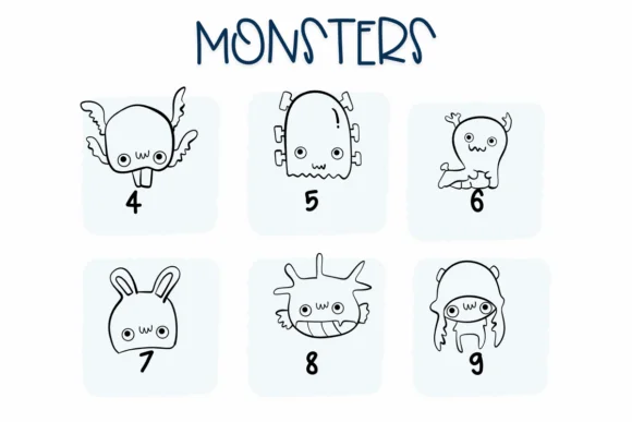 Monsters by Sirinart — Dingbats Font — thumbnail 4