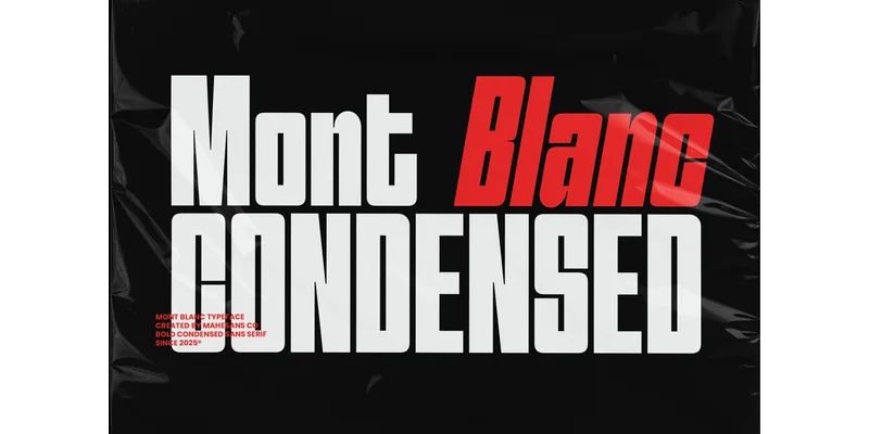 Mont Blanc Font by Mahesans Co — Sans Serif Font