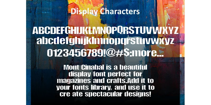 Mont Cinabal Font by mhd.usman00 — Display Font — thumbnail 2