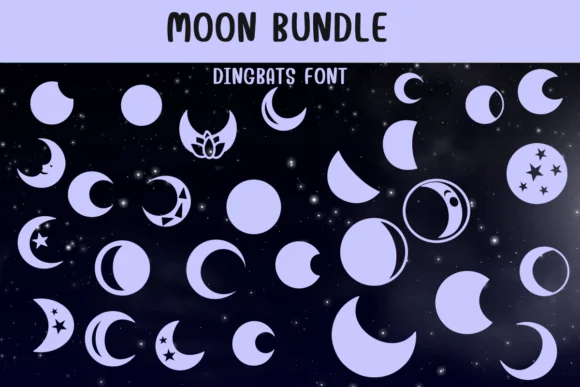 Moon Bundle by Sontaya — Dingbats Font