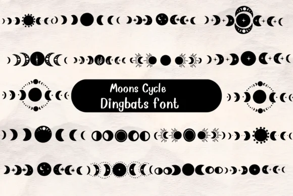 Moon Cycle by Nongyao — Dingbats Font