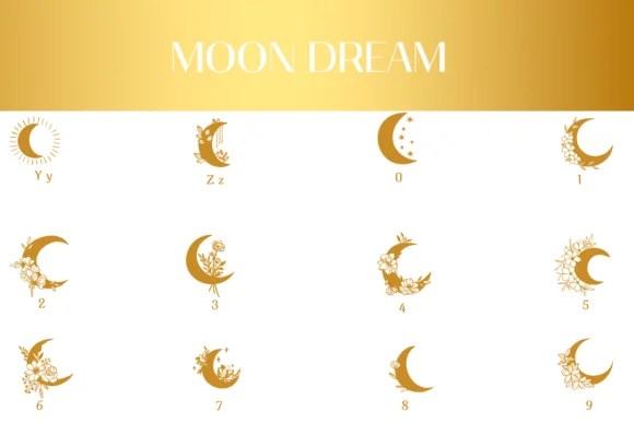 Moon Dream by Heartcraft Atelier — Dingbats Font — thumbnail 4