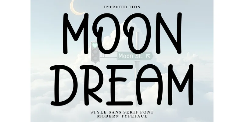 Moon Dream Font by FreshTypeINK — Display Font