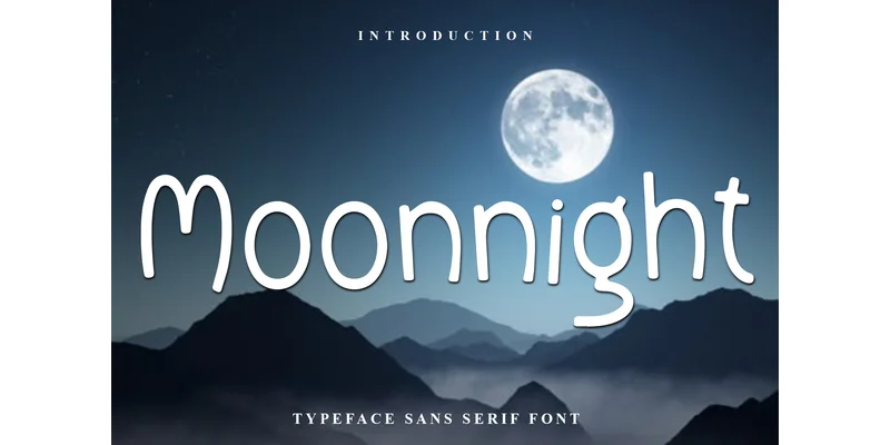 Moonnight Font by FreshTypeINK — Display Font
