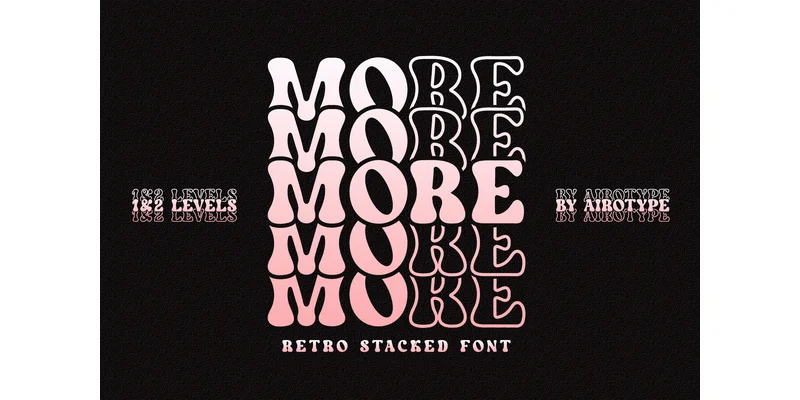 More Font by airotype — Display Font