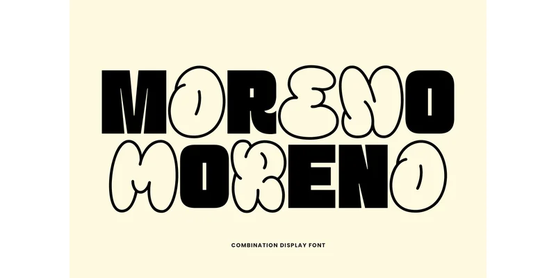 Moreno Font by Mahesans Co — Display Font