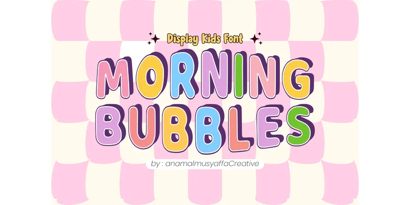 Morning Bubbles Font by anamalmusyaffaCreative — Display Font