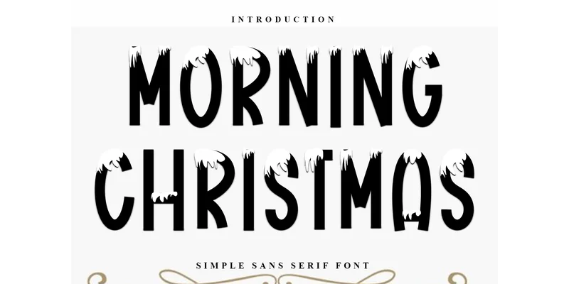 Morning Christmas Font by FreshTypeINK — Display Font