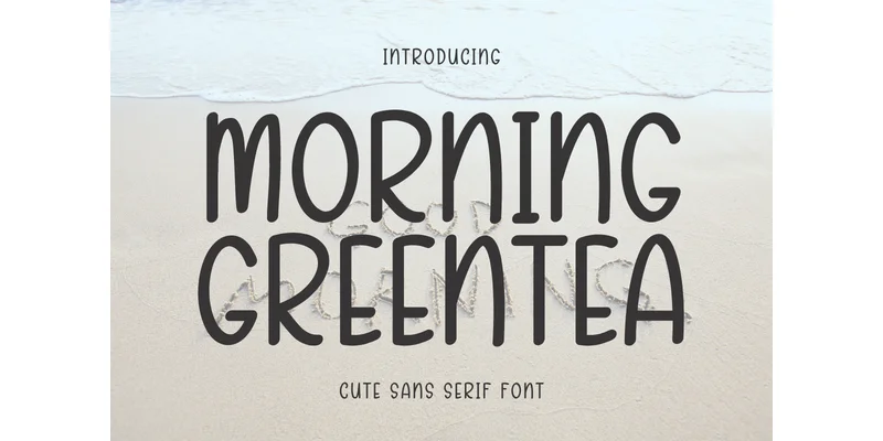 Morning Greentea Font by Eystore by Eystore — Sans Serif Font