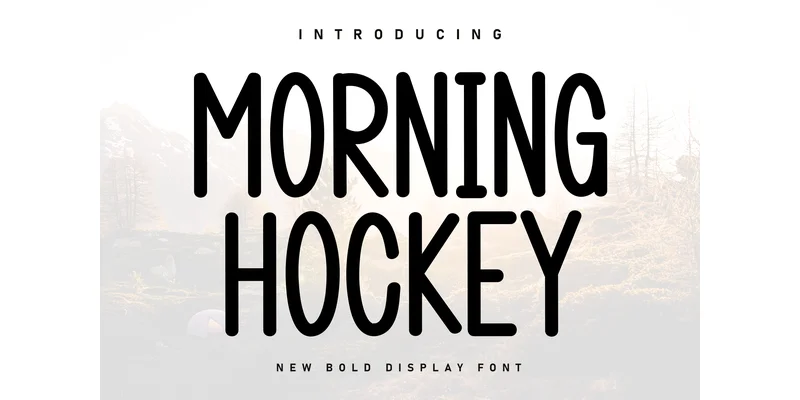 Morning Hockey Font by ArtLine Design — Display Font