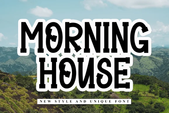 Morning House by Black line — Slab Serif Font