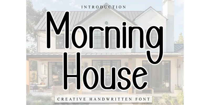 Morning House Font by PiPi Creative — Display Font