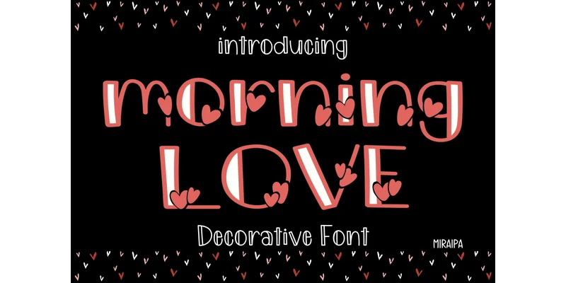 Morning Love Font by miraipa by miraipa — Decorative Font