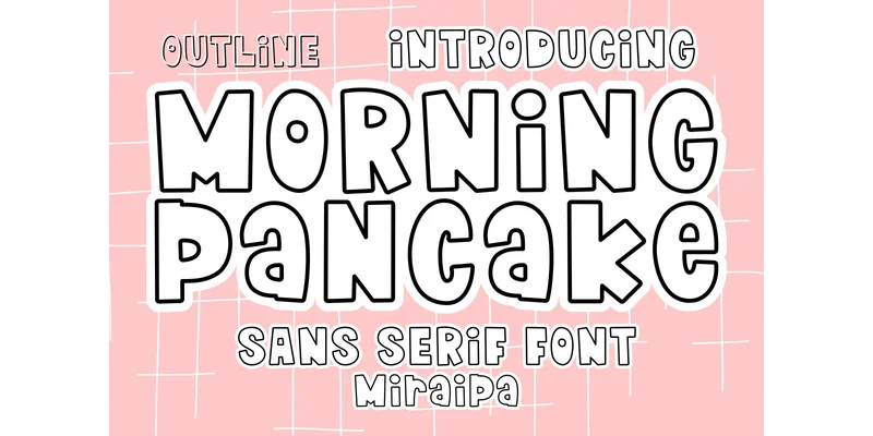 Morning Pancake Font by miraipa — Sans Serif Font