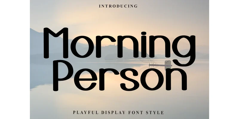 Morning Person Font by FreshTypeINK — Display Font
