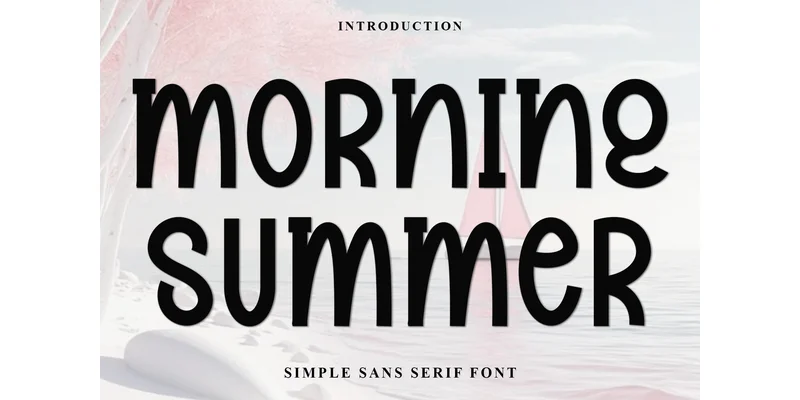 Morning Summer Font by FreshTypeINK — Display Font