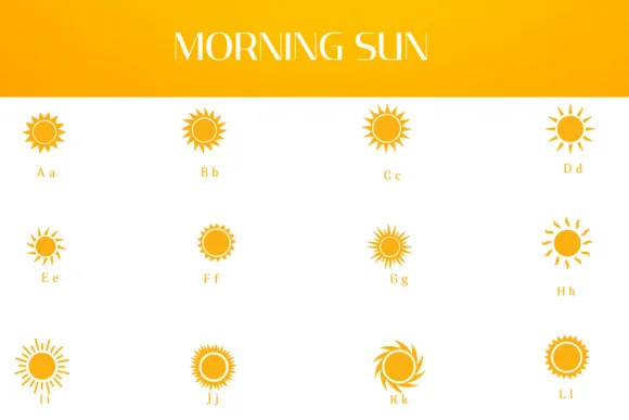 Morning Sun by Heartcraft Atelier — Dingbats Font — thumbnail 2