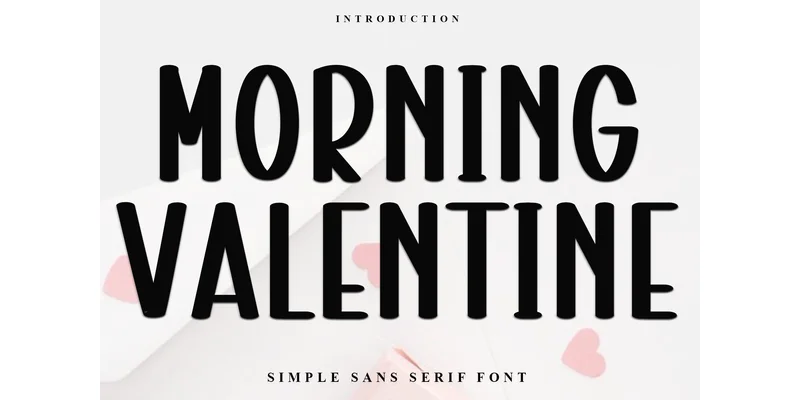 Morning Valentine Font by FreshTypeINK — Display Font