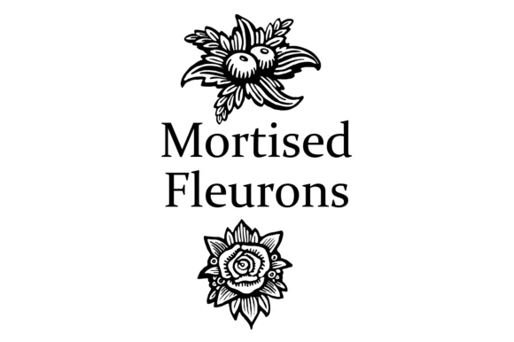 Mortised Fleurons by Intellecta Design — Dingbats Font