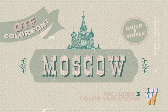 Moscow by Pixnugget — Color Fonts Font